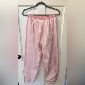 Bullet Point Reversible warm up (trash bag) pants Pink/Light Pink! 🩷🤍